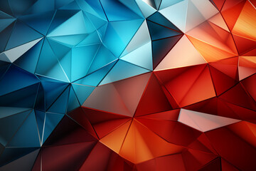 Abstract Background 3D shape wave colorful