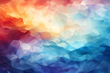 Obraz premium Abstract Background 3D shape wave colorful water color painting style