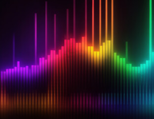 abstract background with equalizer