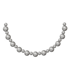 black pearl gem art necklace