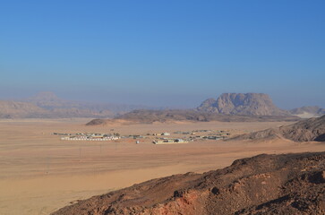 Fototapeta na wymiar A settlement in the Sinai Peninsula, Egypt