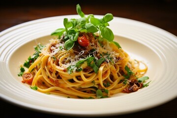 mouthwatering pasta dish. Generative AI
