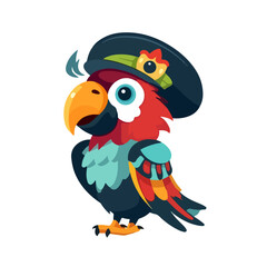 cute bird character mascot