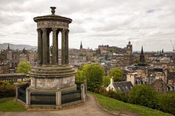 Calton Hill view, Edinburgh, Scotland.
