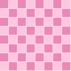 Seamless two tone pink rectangle plaid flannel pattern background textile design for wallpaper, texture, printing, clothing. Vector.