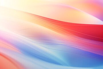 multi-colored abstract background, smooth lines, waves, rainbow color,AI_Generated