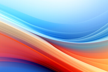 Fototapeta premium multi-colored abstract background, smooth lines, waves, rainbow color,AI_Generated