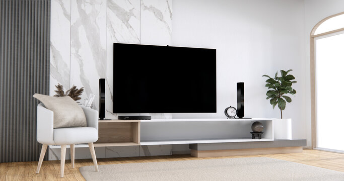 minimalist, Cabinet tv and modern room design minimal.