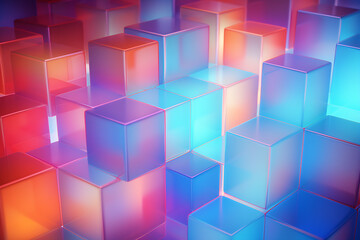 AI Generated, multi-colored abstract background, smooth lines, waves, rainbow color,