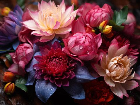 bouquet of flowers UHD wallpaper Stock Photographic Image