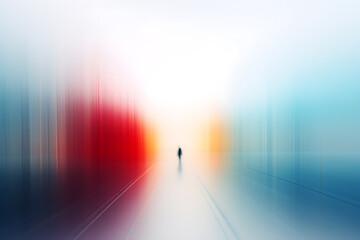 AI Generated, multi-colored abstract background, smooth lines, waves, rainbow color,