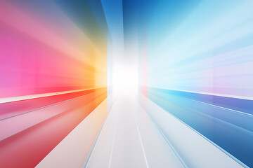 AI Generated, multi-colored abstract background, smooth lines, waves, rainbow color,