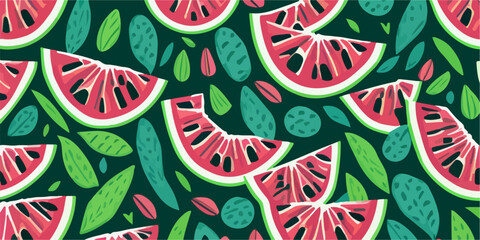 Watermelon Slice Fiesta, Fresh Watermelon Slice Background