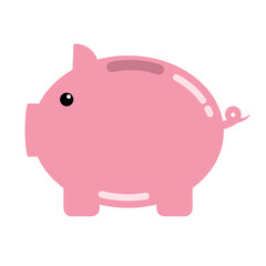 vector illustration of a piggy bank