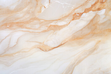 Obraz premium White and Tan Orange Marbling Stone Granite Backdrop - Modern Design, Generative AI