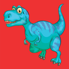 Obraz premium Tyrannosaurus Dinosaur Species as Prehistoric Creature and Jurassic Predator