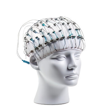 Medical electroencephalogram eeg isolated on transparent background. Concept of healthcare and health.