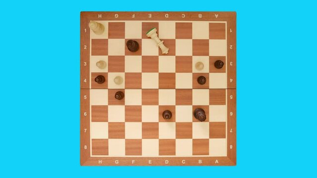 Stalemate in a chess game, stop motion