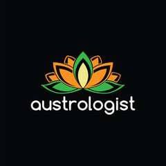 astrology logo design vector