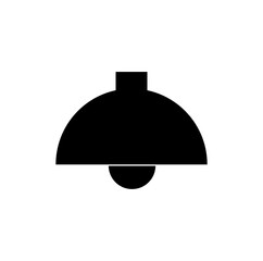 A black hanging lamp vector icon