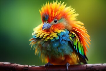 Colorful avian beauty. Generative AI