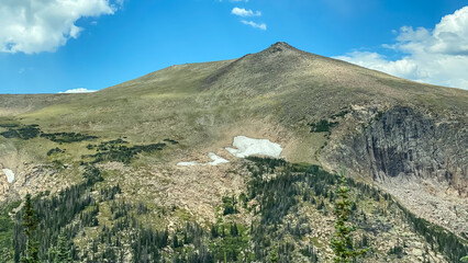Rocky Mountains on Trail Ridge Road in Rocky Mountain National Park