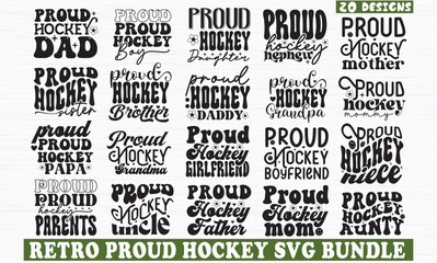 Fototapeta premium PROUD HOCKEY SVG BUNDLE