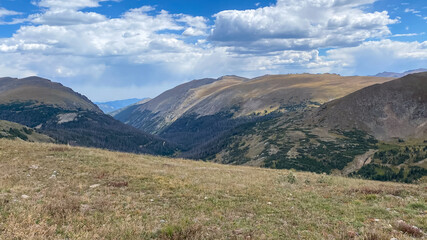 Rocky Mountains on Trail Ridge Road in Rocky Mountain National Park