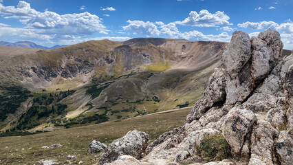 Top of Rocky Mountains at the Alpine Center in Rocky Mountain National Park