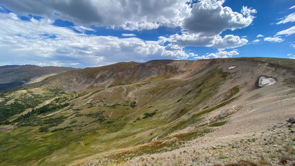Top of Rocky Mountains at the Alpine Center in Rocky Mountain National Park