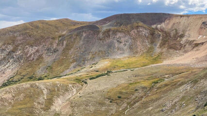 Top of Rocky Mountains at the Alpine Center in Rocky Mountain National Park