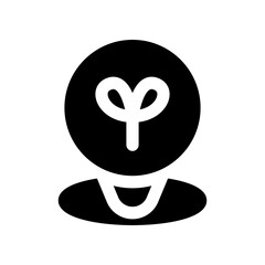 farm location solid icon. vector icon for your website, mobile, presentation, and logo design.