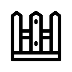 fence line icon. vector icon for your website, mobile, presentation, and logo design.
