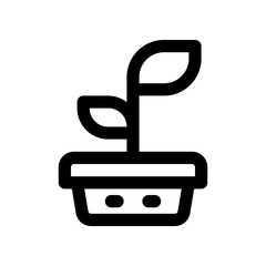 plant line icon. vector icon for your website, mobile, presentation, and logo design.