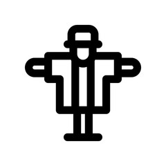 scarecrow line icon. vector icon for your website, mobile, presentation, and logo design.