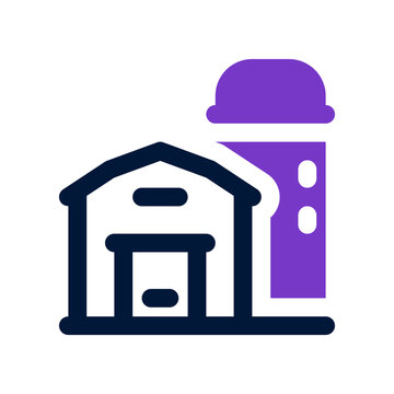 recommend clip art: barn dual tone icon. vector icon for your website, mobile, presentation, and logo design.
