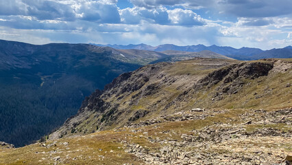 Rocky Mountains on Trail Ridge Road in Rocky Mountain National Park