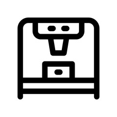 3d printer line icon. vector icon for your website, mobile, presentation, and logo design.