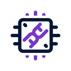 cpu dual tone icon. vector icon for your website, mobile, presentation, and logo design.
