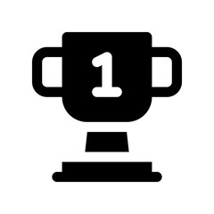 trophy solid icon. vector icon for your website, mobile, presentation, and logo design.