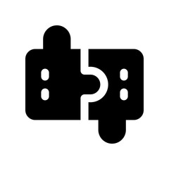 puzzle solid icon. vector icon for your website, mobile, presentation, and logo design.