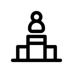 podium line icon. vector icon for your website, mobile, presentation, and logo design.