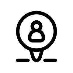 location line icon. vector icon for your website, mobile, presentation, and logo design.