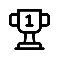 trophy line icon. vector icon for your website, mobile, presentation, and logo design.