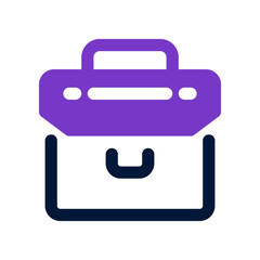 briefcase dual tone icon. vector icon for your website, mobile, presentation, and logo design.