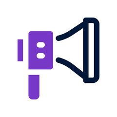 megaphone dual tone icon. vector icon for your website, mobile, presentation, and logo design.