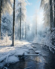 Nature in winter time 