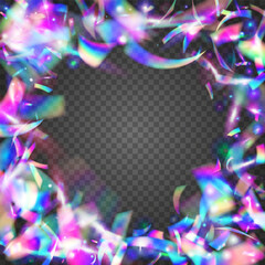 Rainbow Tinsel. Glitch Glare. Luxury Art. Laser Prism. Party Abstract Illustration. Neon Effect. Violet Metal Glitter. Fantasy Foil. Pink Rainbow Tinsel