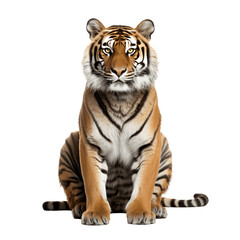 Naklejka premium Tiger isolated on white