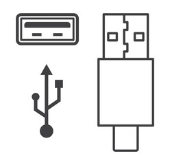 usb plug and sign